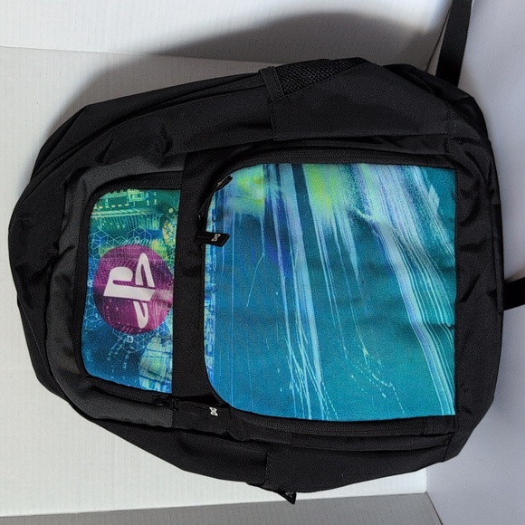 MAKERWEAR Playstation Black w/Bug Logo Design Backpack - Picture 1 of 11